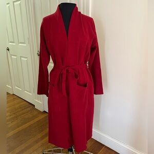 Tahari Women's Elegant Belted Red Robe